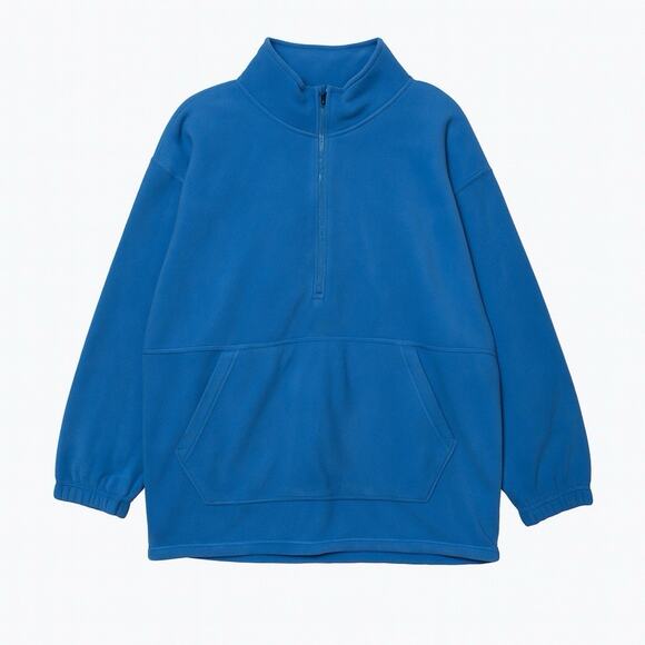 Xersion 2XL Big & Tall Polar Fleece 1/2 Zip Pullover Blue NWT Loose Fit Soft - Picture 1 of 11